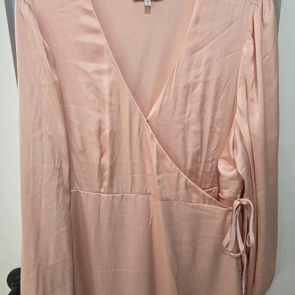 Motherhood Maternity Blush Pink Wrap Maxi Dress XL | NWT - Picture 3 of 12